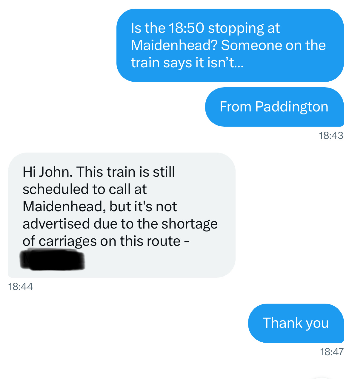 A screenshot of a text message

AI-generated content may be incorrect.