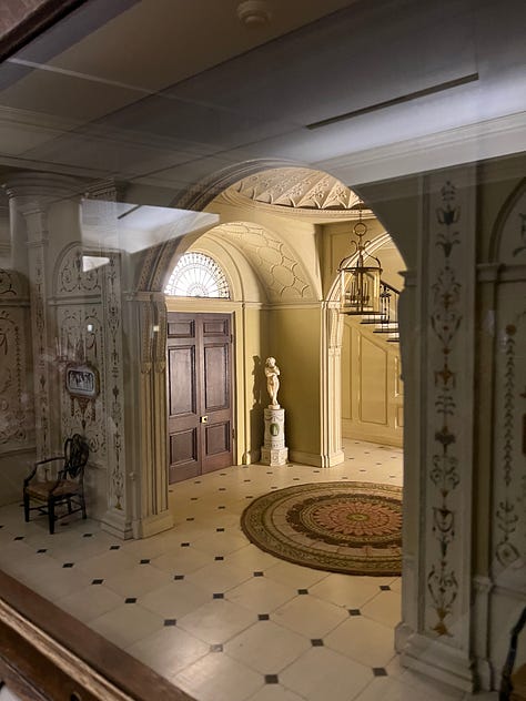 a selection of miniature rooms