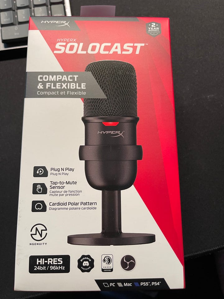 Mandalorian toys and podcast mic