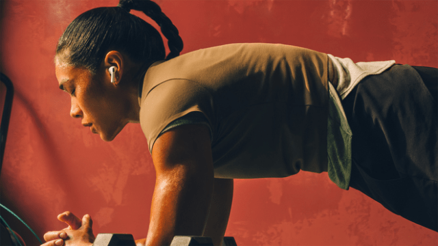 During workouts, AirPods Pro 3 users can measure their heart rate and track workouts with a new experience in the Fitness app on iPhone, while enjoying an upgraded in-ear fit and added durability with IP57 during activities like running, HIIT, yoga, and more.