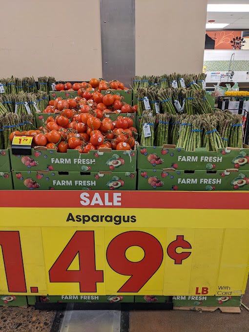 a collage of vegan grocery items