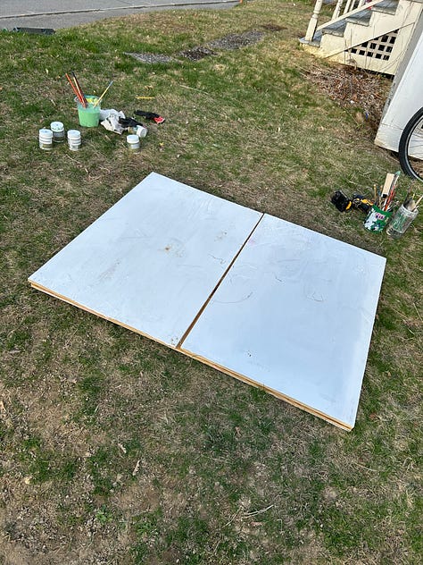 diy lemonade stand with hinges
