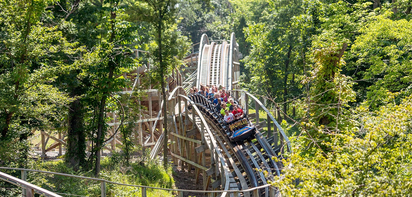 Prowler coaster at Worlds of Fun in Missouri
