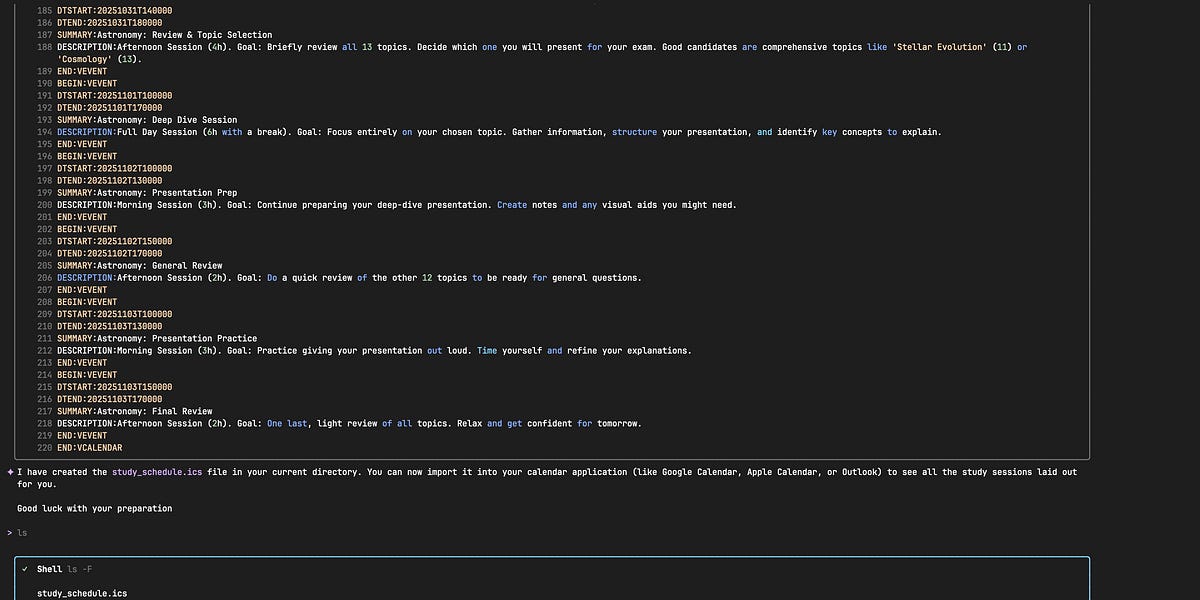 No AI calendar needed. LLM CLIs and ics is all you need