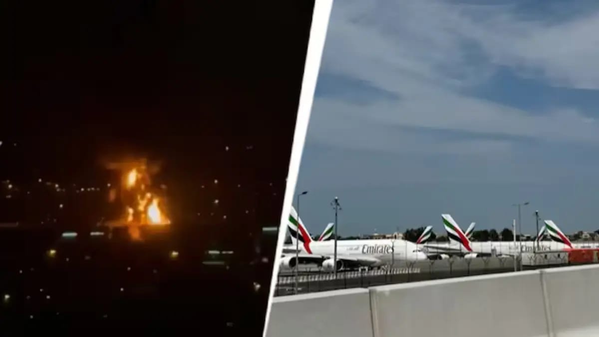 Fire at Dubai Airport