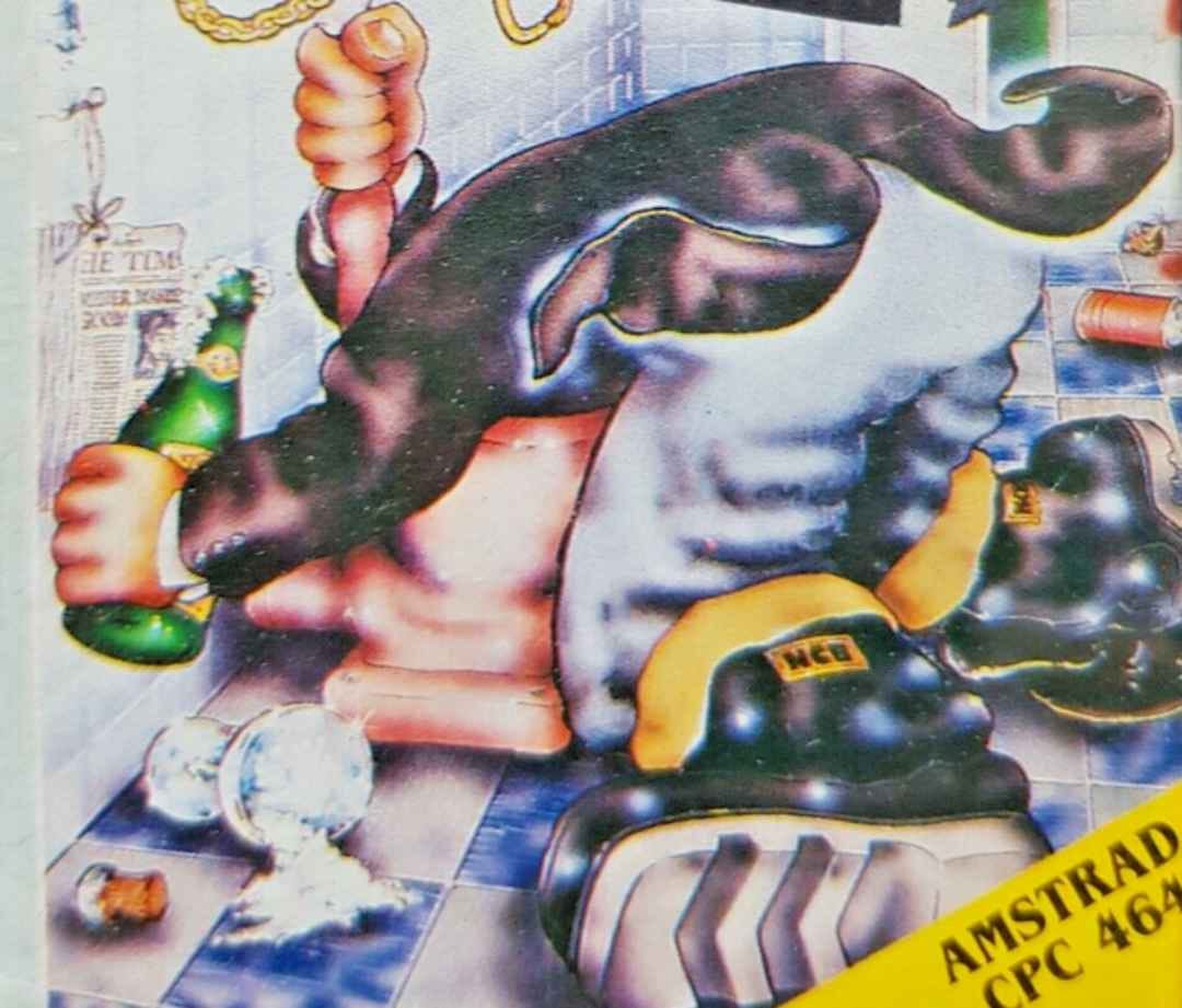 Cover art from Jet Set Willy: The Final Frontier. Americans are frightened of this so they pretend it never happened.