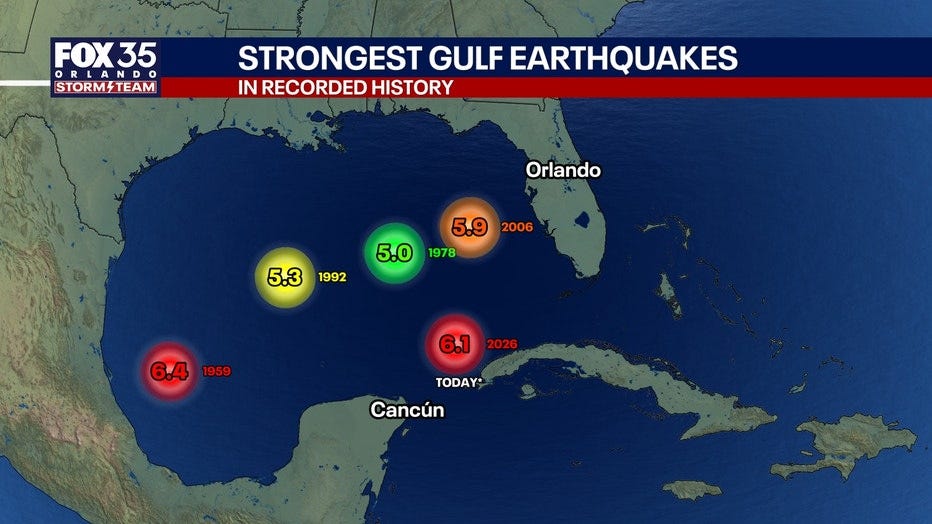 Powerful 6.1M earthquake in Cuba felt in Florida, one of strongest ever  recorded in the Gulf | FOX 35 Orlando