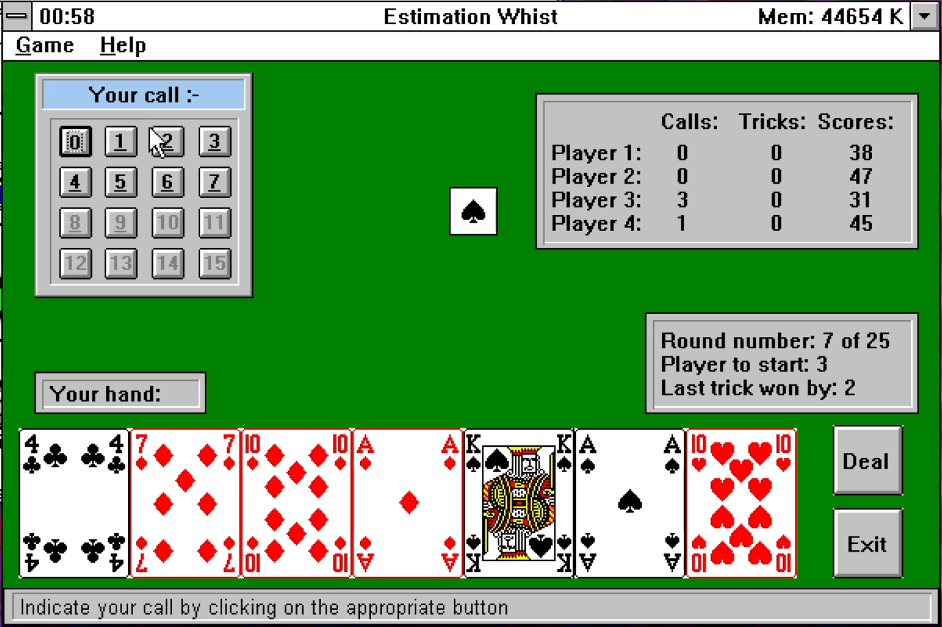 Estimation Whist in 1994
