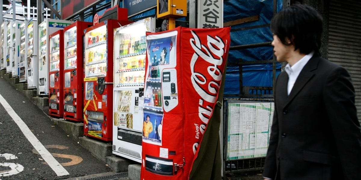 TIL that Japan has over 5 million operating vending machines currently within the country, making it so there is 1 vending machine per 23 people, making it the country with the most TIL that Japan has over 5 million operating vending machines currently within the country, making it so there is 1 vending machine per 23 people, making it the country with the most