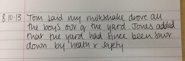 Harassment log Harassment log