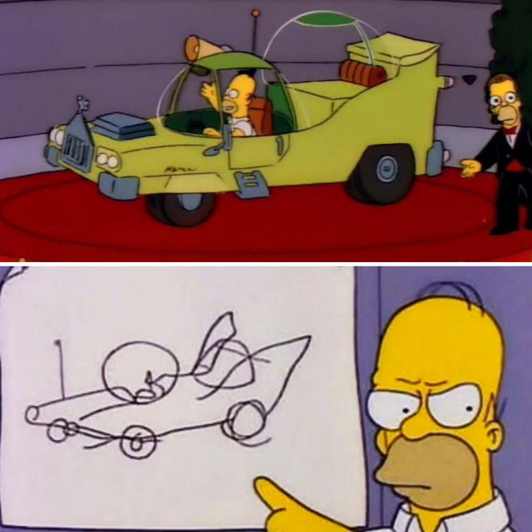 Would you buy this car ? - Me, yes ! :) "Homer" the Car built for Homer :  r/TheSimpsons