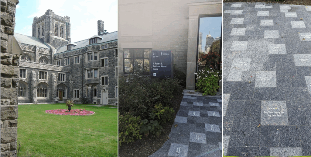 Why seek the living among the dead? On the way to Knox College (left), the author and a new acquaintance saw what resembled flat cemetery headstones. They were unsettled to find among those commemorating the deceased the names of people who were still very much alive. Why seek the living among the dead? On the way to Knox College (left), the author and a new acquaintance saw what resembled flat cemetery headstones. They were unsettled to find among those commemorating the deceased the names of people who were still very much alive.