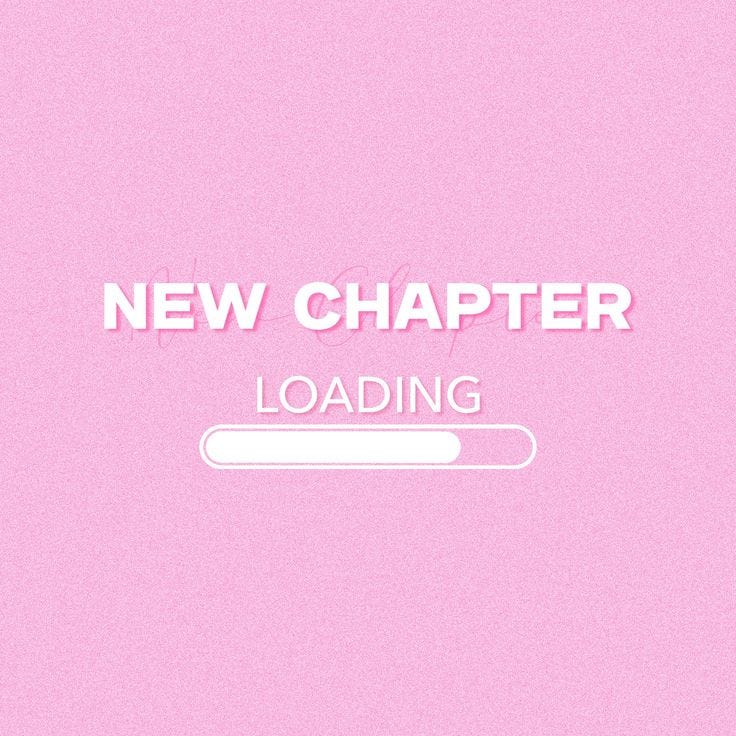 This may contain: a pink background with the words new charter loading