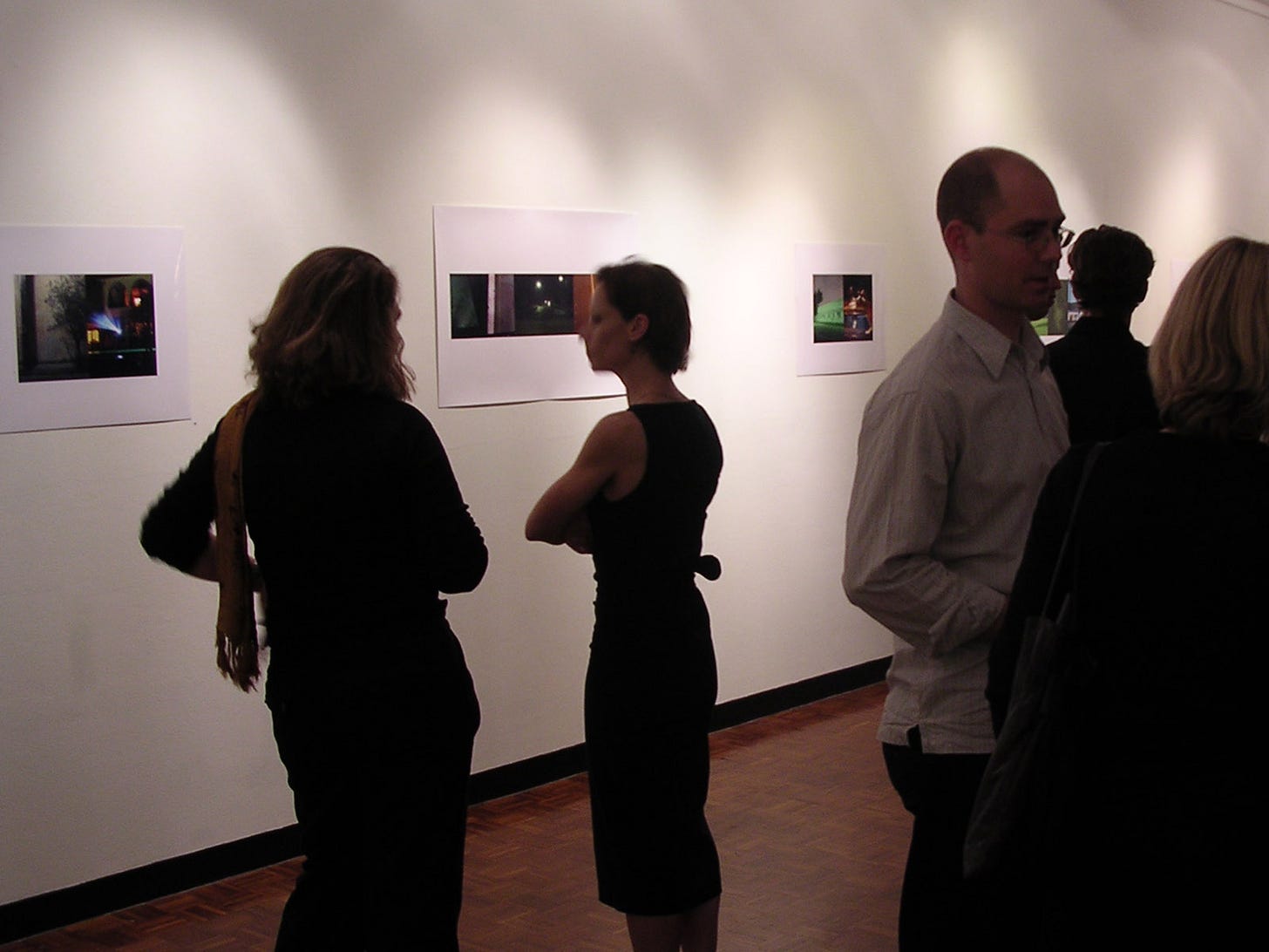 Opening night of exhibition ‘Three Roads Night’ photo courtesy of David Gofton.