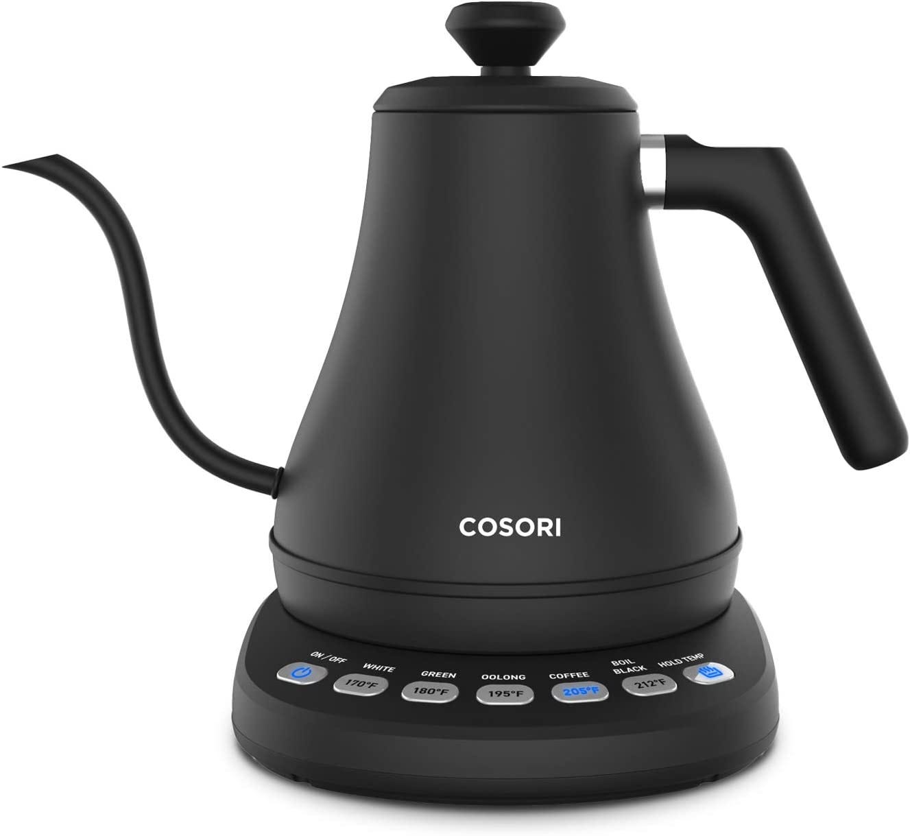 Black goosneck electric kettle Black goosneck electric kettle