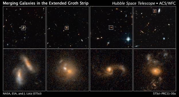 Space Traffic Report: Hubble Telescope Counts Galaxy Crashes ...