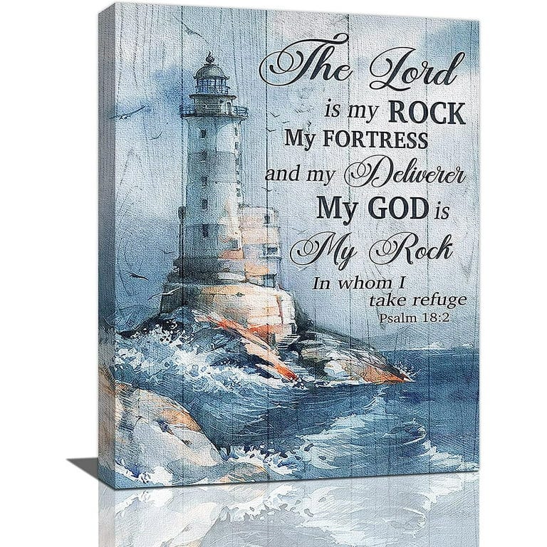 Ocean Lighthouse Wall Art Scriptures Christian Psalm Bible Quotes Wall Decor Rustic Coastal Nautical Pictures Religious Motivational Canvas Prints Framed Modern Artwork For Living Room 12"x16" - Walmart.com Ocean Lighthouse Wall Art Scriptures Christian Psalm Bible Quotes Wall Decor Rustic Coastal Nautical Pictures Religious Motivational Canvas Prints Framed Modern Artwork For Living Room 12"x16" - Walmart.com