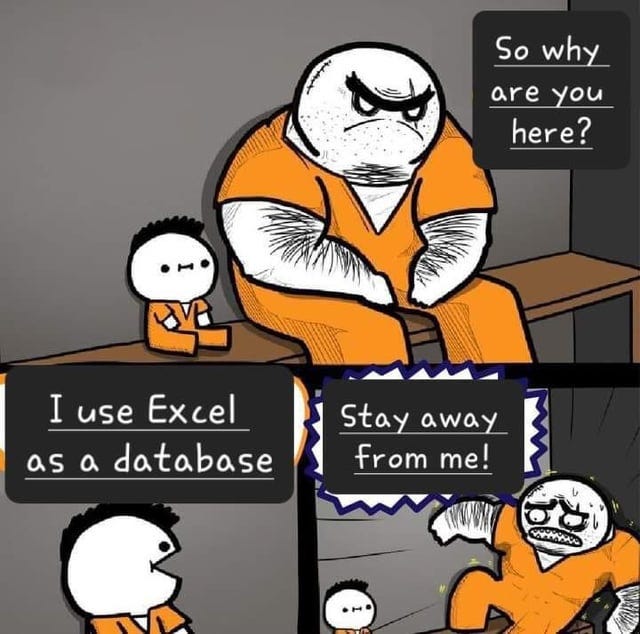 What's wrong with Excel? : r/ExplainTheJoke What's wrong with Excel? : r/ExplainTheJoke