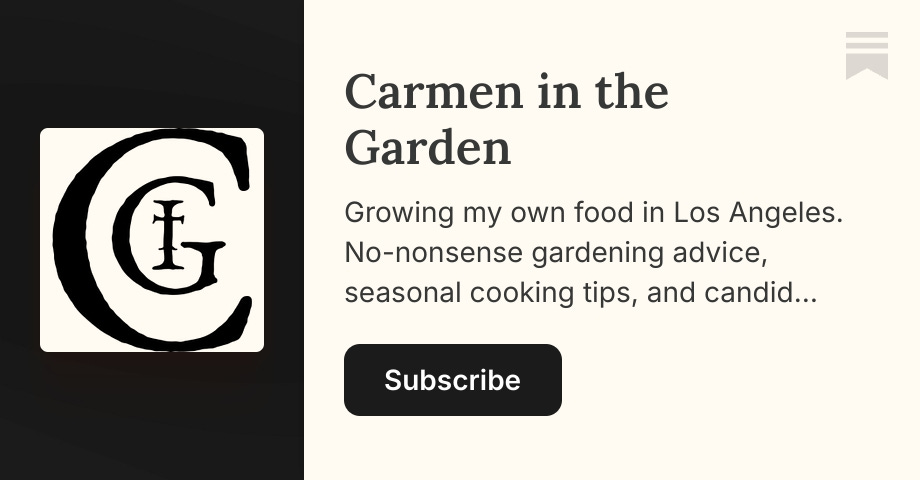 Carmen in the Garden | Substack