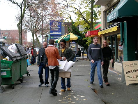 Jonathon Trent, Derek Magyar & Darryl Stephens shooting in Seattle (Images via Q. Allan Brocka)