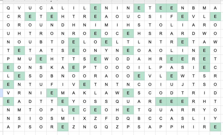 Tuple Letters Double Letters - by Dr. R Squared
