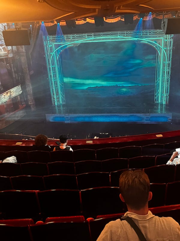 The Great Gatsby theatre at intermission in London