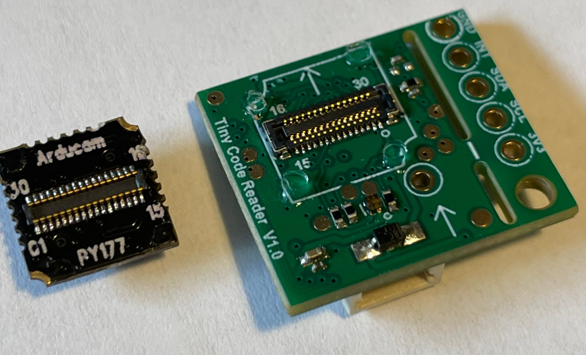 Tiny Code Reader: a $7 QR code sensor - by James Bowman