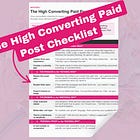 Write2Sell: How to make money on Substack with every paid post (my high converting paid post checklist)