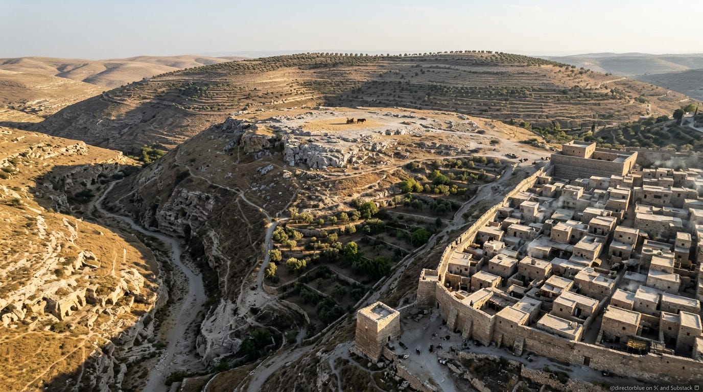 IMAGE PROMPT - TIME TRAVEL THROUGH PAST (1000 BCE) - Ultra-realistic cinematic aerial photograph 169 8K documentary realism shot as if with the finest modern full-frame camera Camera tripod-stabilized drone hovering exactly 120 meters above _image_1 IMAGE PROMPT - TIME TRAVEL THROUGH PAST (1000 BCE) - Ultra-realistic cinematic aerial photograph 169 8K documentary realism shot as if with the finest modern full-frame camera Camera tripod-stabilized drone hovering exactly 120 meters above _image_1