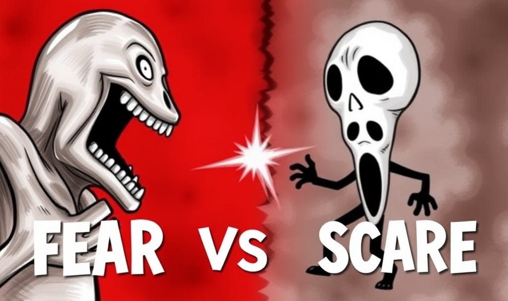 Lurking Fear Inside Out Vs Horrific Monster Scare Imposed
