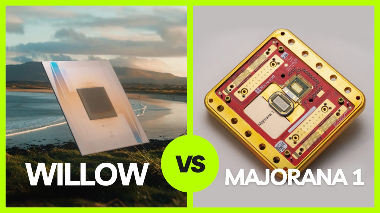 Google Willow vs. Microsoft Majorana 1 - A Comparison of Two Quantum ...