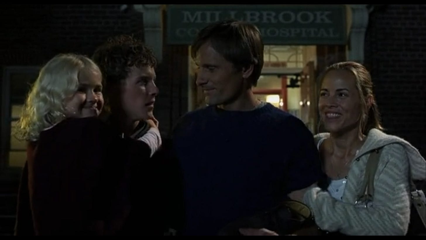 The entire Stall family after Tom becomes a local hero.