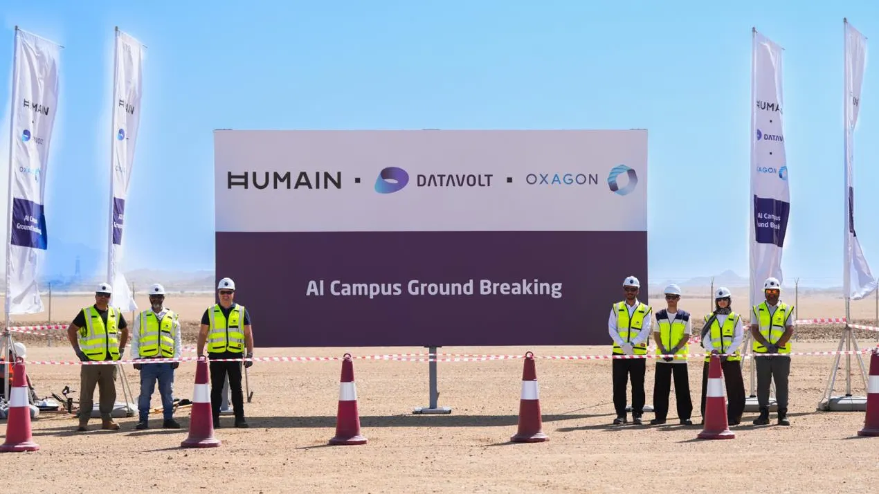 HUMAIN and DataVolt Begin Construction of 100MW AI Facility in NEOM