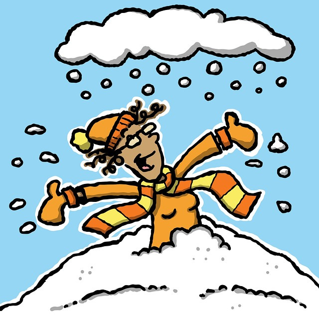 Free snow nature cartoon illustration