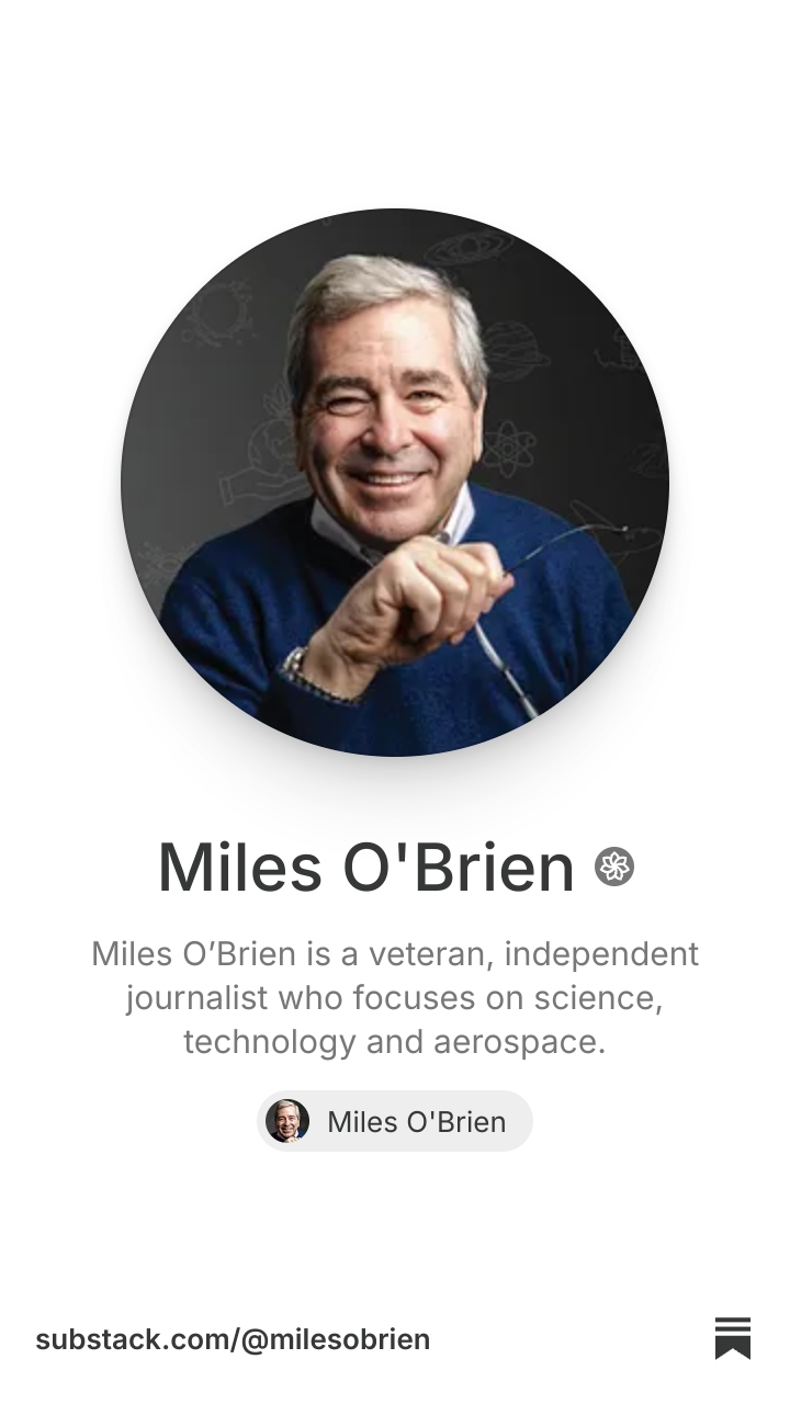 Miles O'Brien | Substack