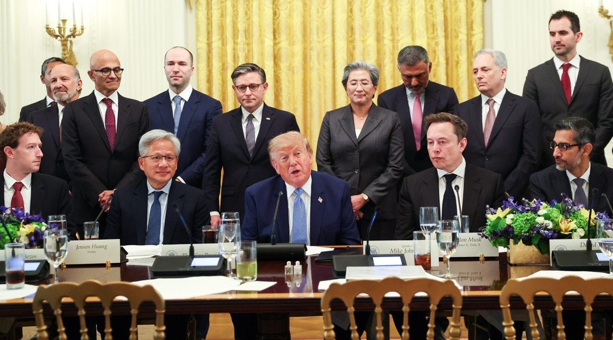 Trump rebrands AI as 'super intelligence' as tech giants sign White House  accord