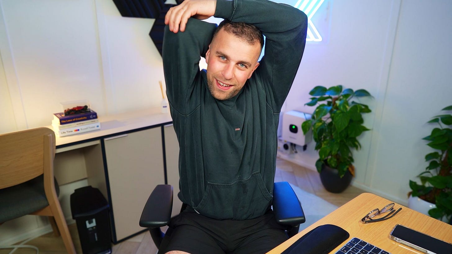 Reduce Stress and Boost Productivity with Wakeout's New Desk Stretch Routine by Francesco D'Alessio Reduce Stress and Boost Productivity with Wakeout's New Desk Stretch Routine by Francesco D'Alessio