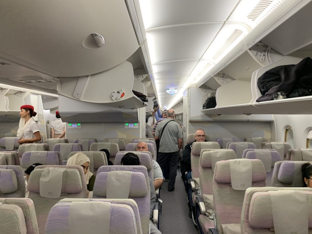 Emirates A380 Economy Class