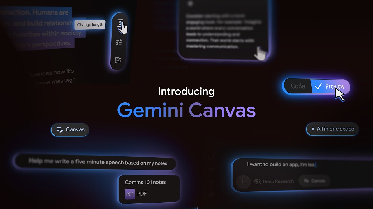 Introducing Canvas in Gemini Introducing Canvas in Gemini