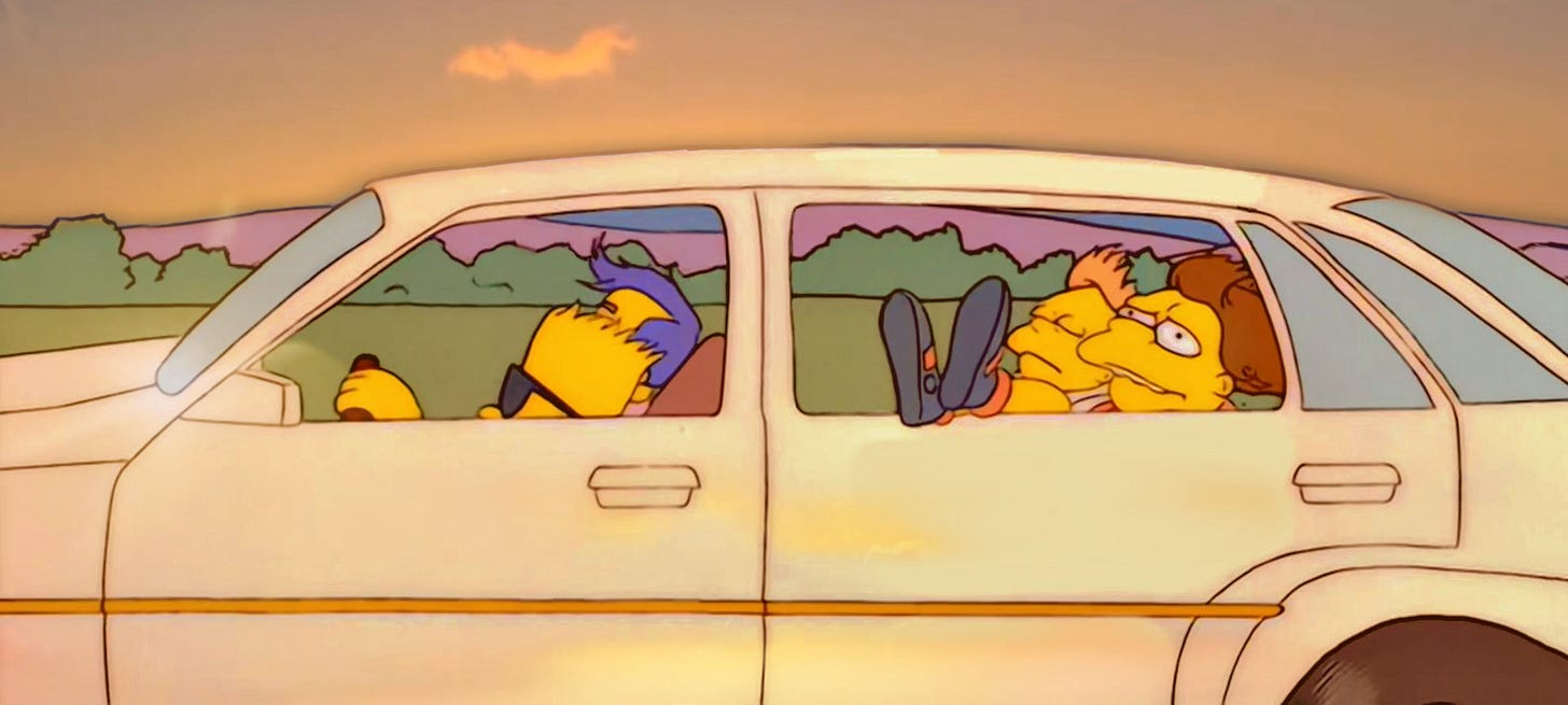 Bart on the Road lofi : r/TheSimpsons