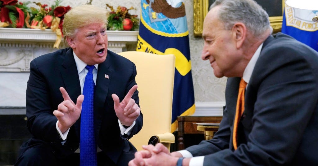 Trump bickers with Democratic leaders, threatens government shutdown | PBS  News