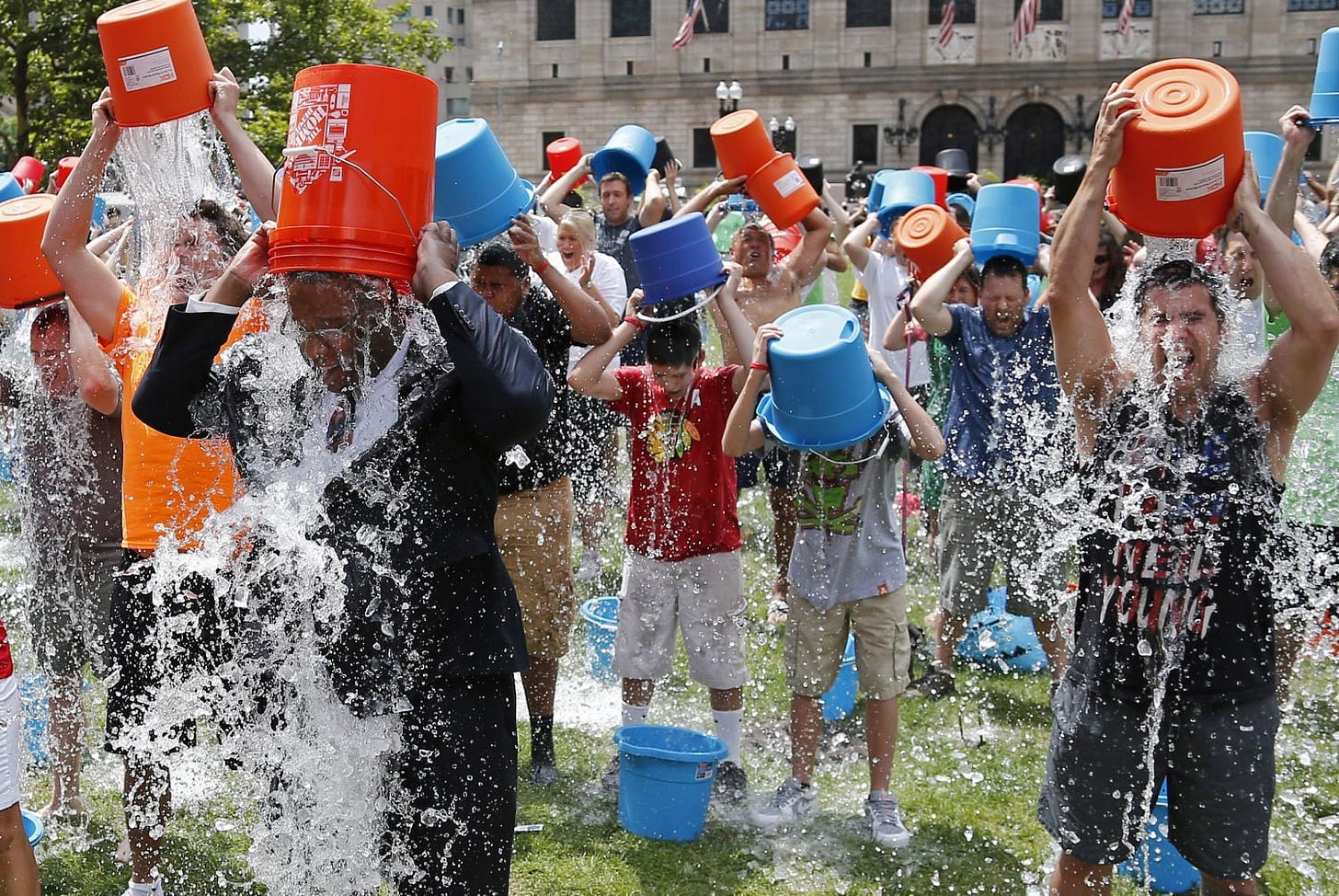 ALS Ice-bucket Challenge and Education – Sweat to Inspire
