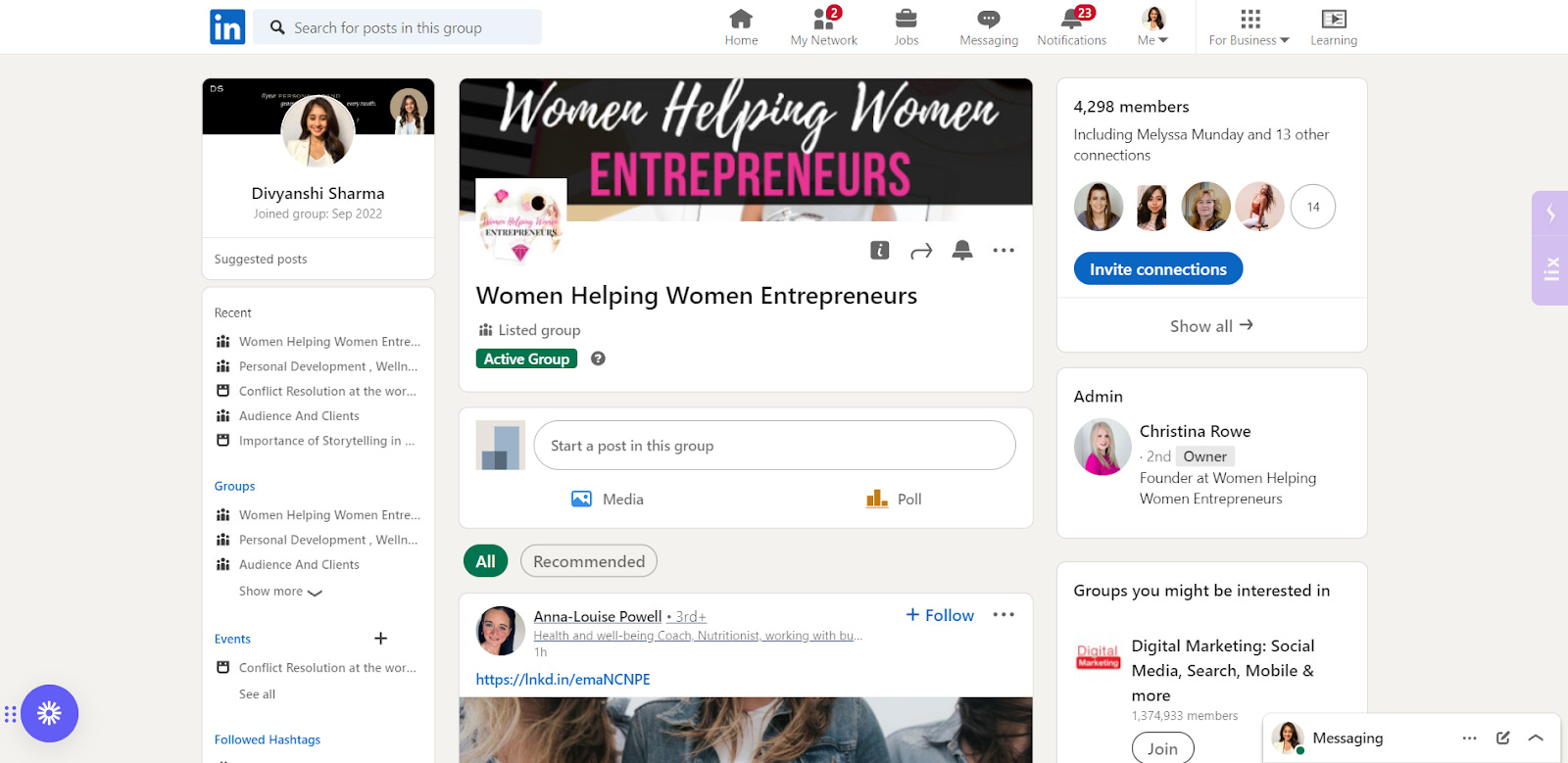 LinkedIn Group Scraping 101 - by Divyanshi Sharma