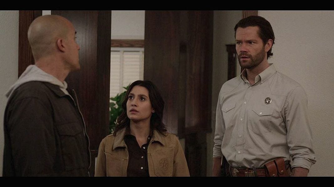 Walker Jared Padalecki with Coby Bell and Cassie about Trey. Walker Jared Padalecki with Coby Bell and Cassie about Trey.