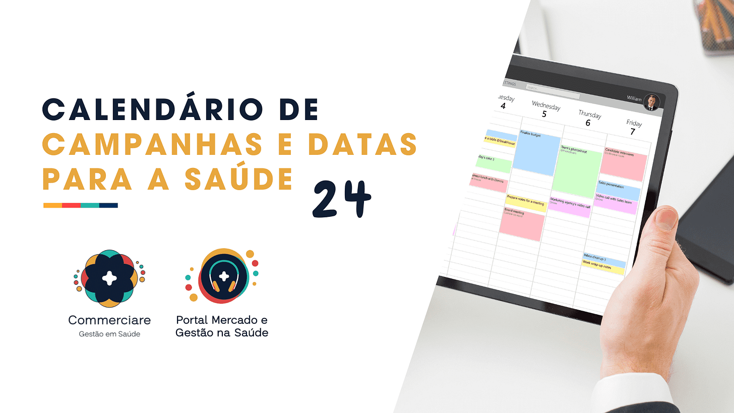 Calendário de Campanhas e Datas da Saúde