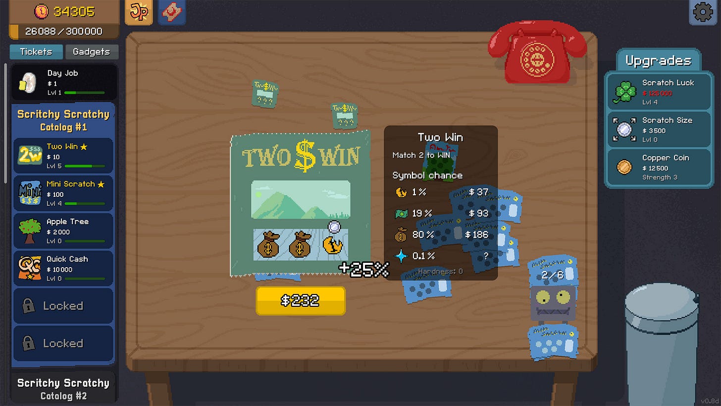 Ξύνοντας ένα ξυστό στο Scritchy Scratchy