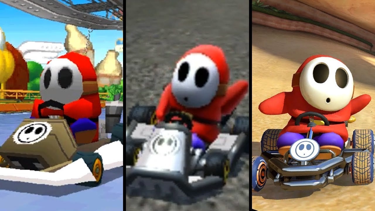 Evolution of Shy Guy in Mario Kart (2005-2019) - YouTube