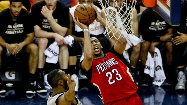 anthony davis landing another for new orleans pelicans 205 anthony davis landing another for new orleans pelicans 205