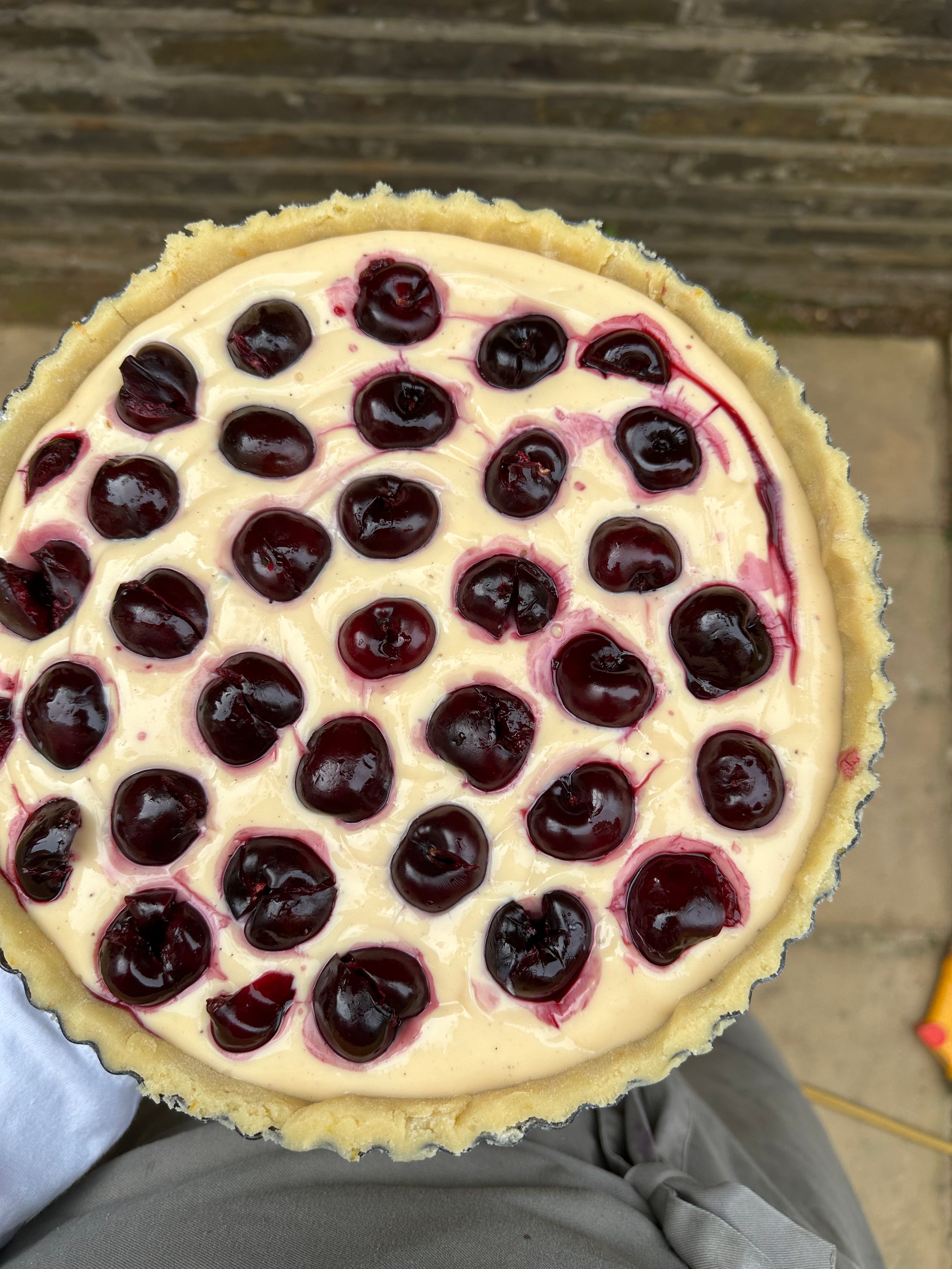 CHERRY & BAY CUSTARD PIE - by Ben Lippett