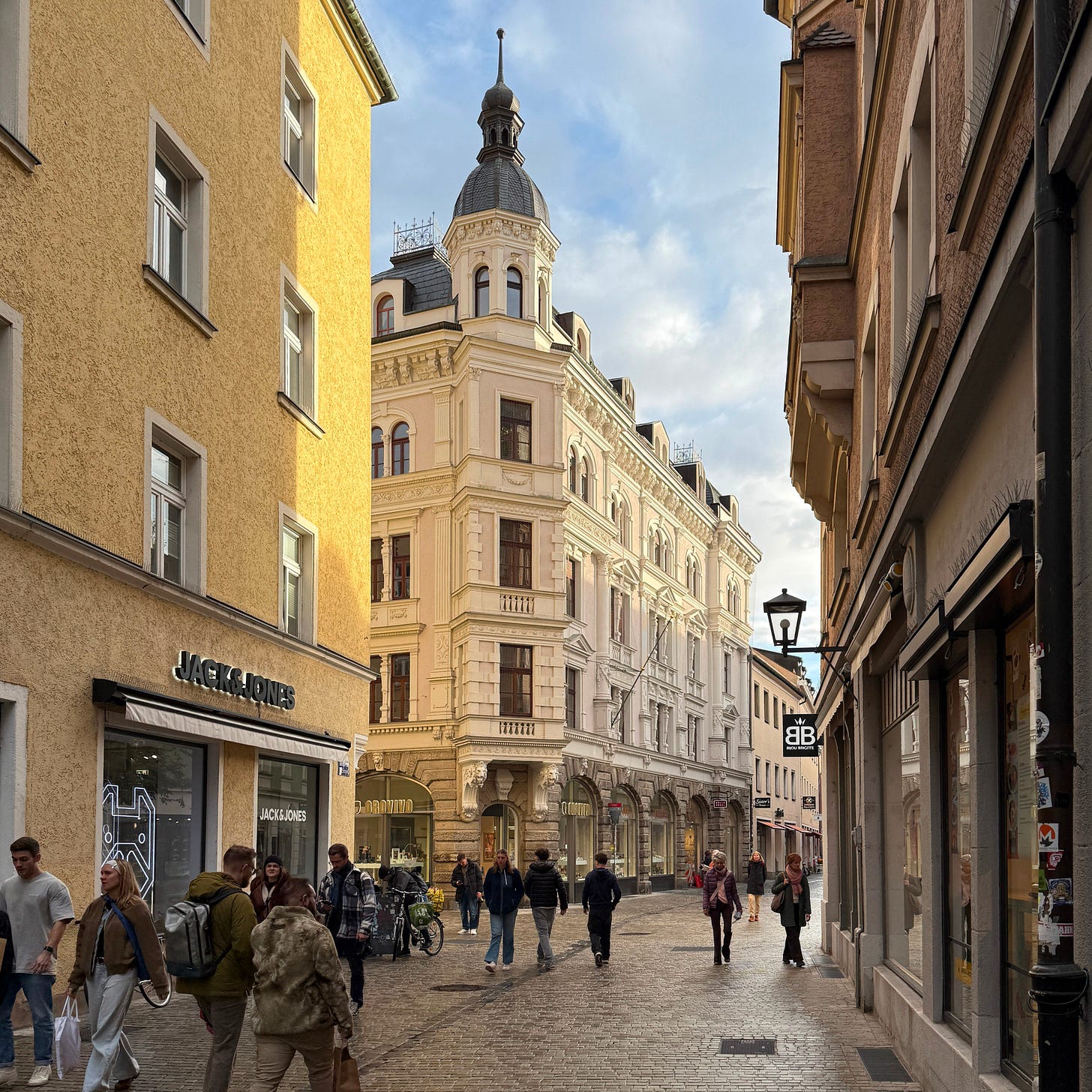 Regensburg's Altstadt. A UNESCO site.